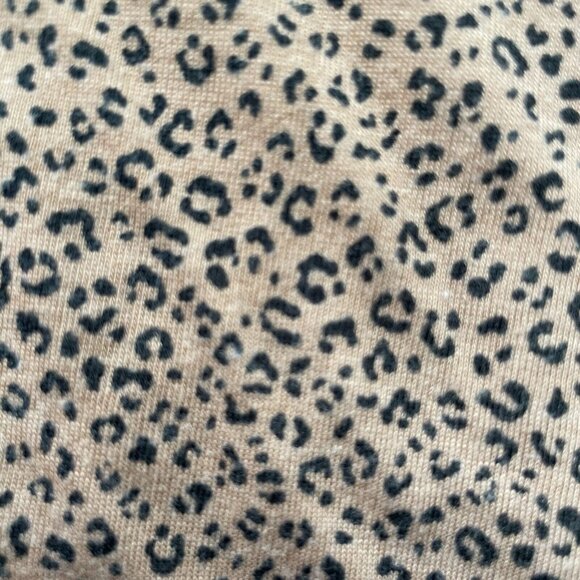 Women's Gaze Leopard Animal‎ Print Tunic Top Tan Medium Babydoll - Picture 3 of 7